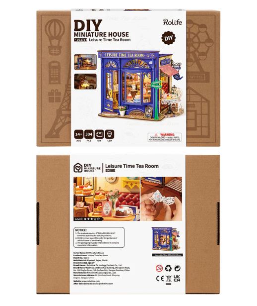 Rolife Leisure Time Tea Room DIY Miniature House Kit