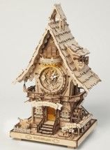 ROKR Cuckoo Clock Mechanical Gear 3D Wooden Puzzle - Click Image to Close