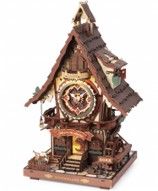 ROKR Cuckoo Clock Mechanical Gear 3D Wooden Puzzle - Coloured