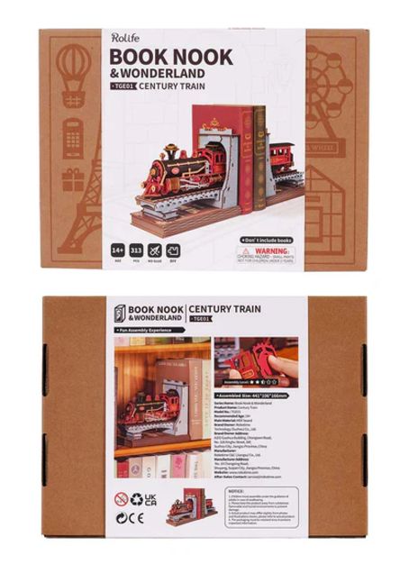 Rolife Book Nook Century Train and Wonderland 3D Wooden Puzzle