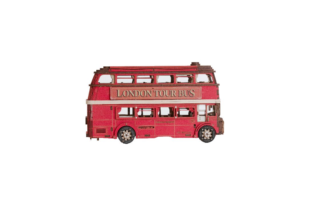 Rolife London Tour Bus 3D Wooden Puzzle - Click Image to Close