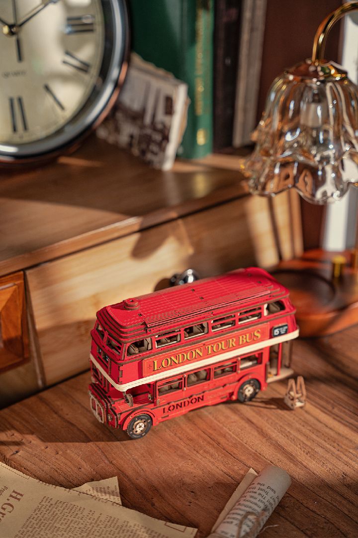 Rolife London Tour Bus 3D Wooden Puzzle - Click Image to Close