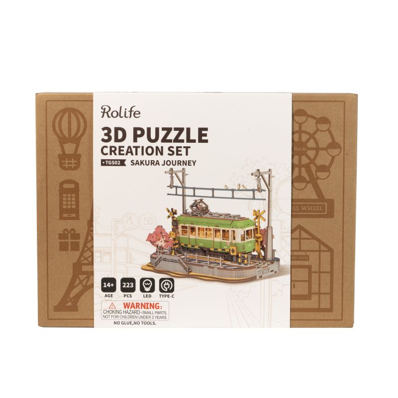 Rolife Sakura Journey 3D Wooden Puzzle - Click Image to Close