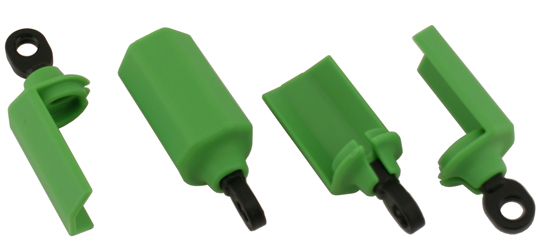 RPM Shock Shaft Guards for Traxxas & Durango 1/10th Scale Shocks - Green