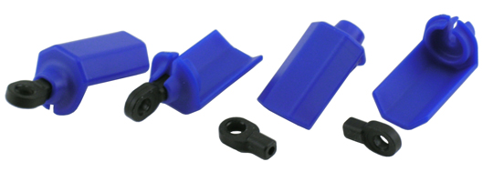 RPM Shock Shaft Guards for Traxxas & Durango 1/10th Scale Shocks - Blue