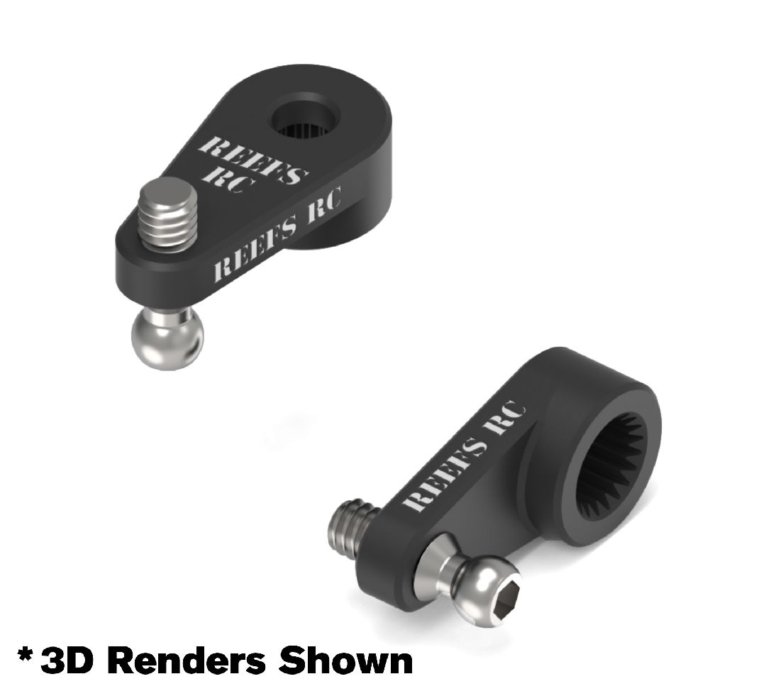 Reefs SX30 Aluminum Servo Arm & Ball Stud (SCX30) Reefs SX30 Aluminum Servo Arm & Ball Stud (SCX30)