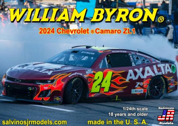 Salvinos JR Models 1/24 2024 Byron Camaro Martinsville