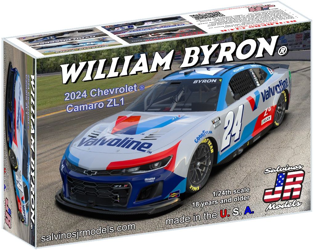 Salvino JR Models 1/25 Byron 2024 Valvoline Model Kit