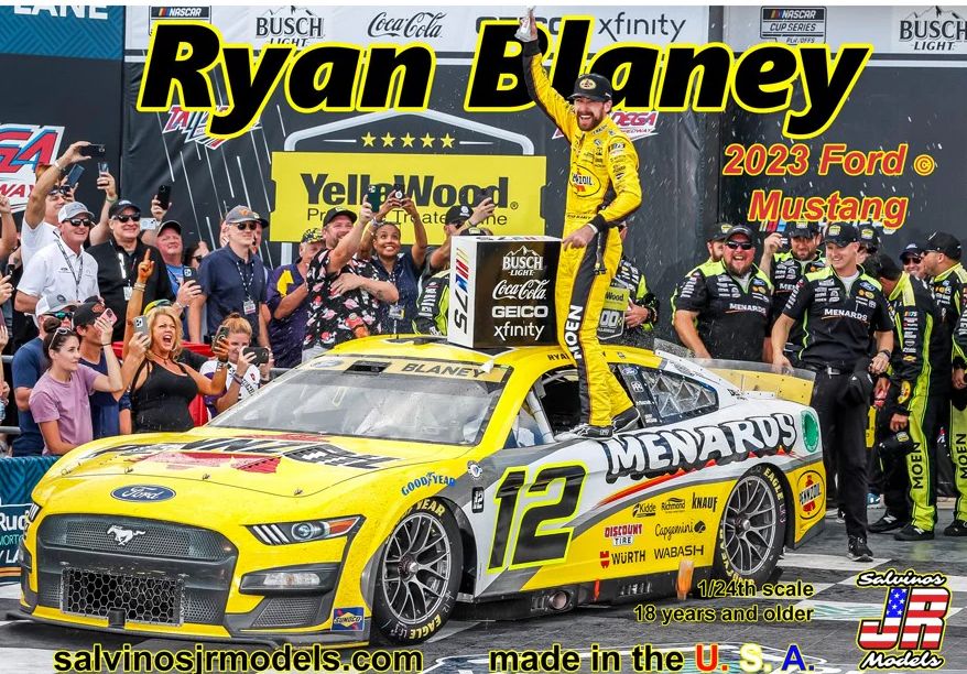 Salvinos JR Models 1/24 Penske 2023 Blaney "Race Winner"