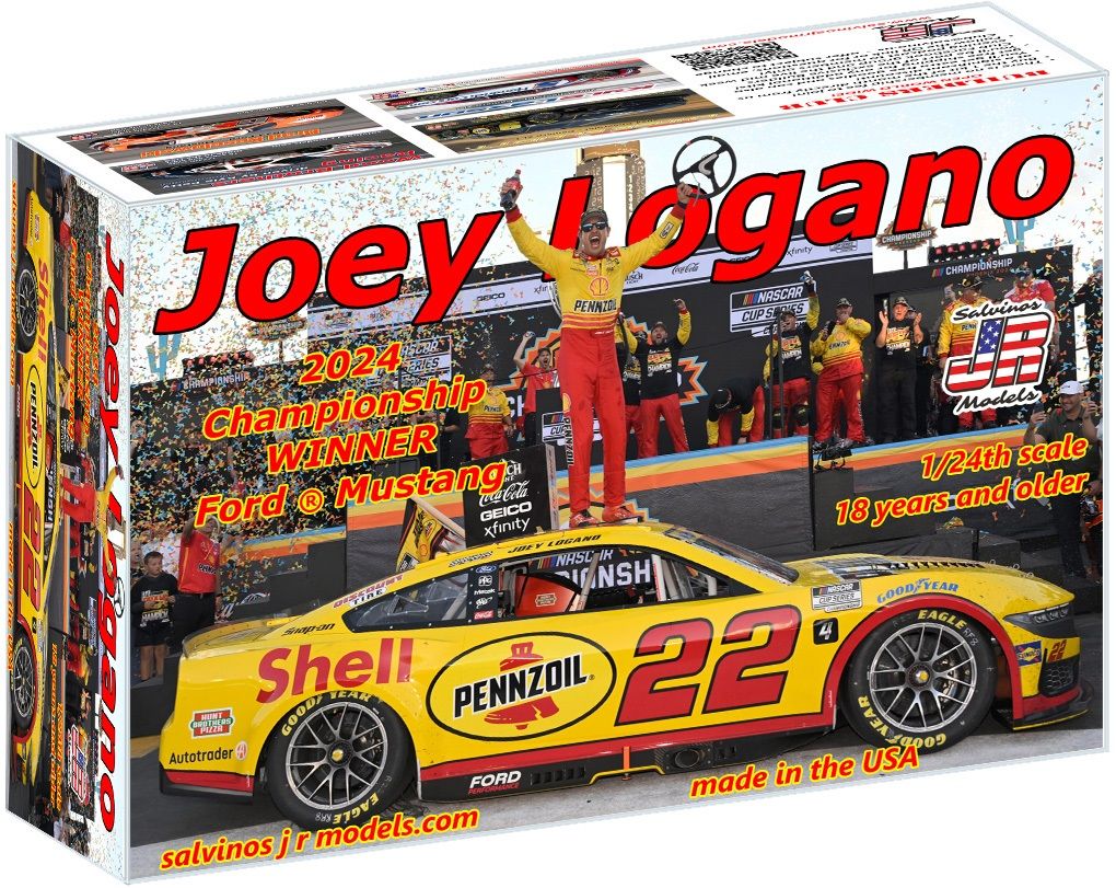 Salvino JR Models 1/24 Logano 2024 NASCAR Mustang Model Kit