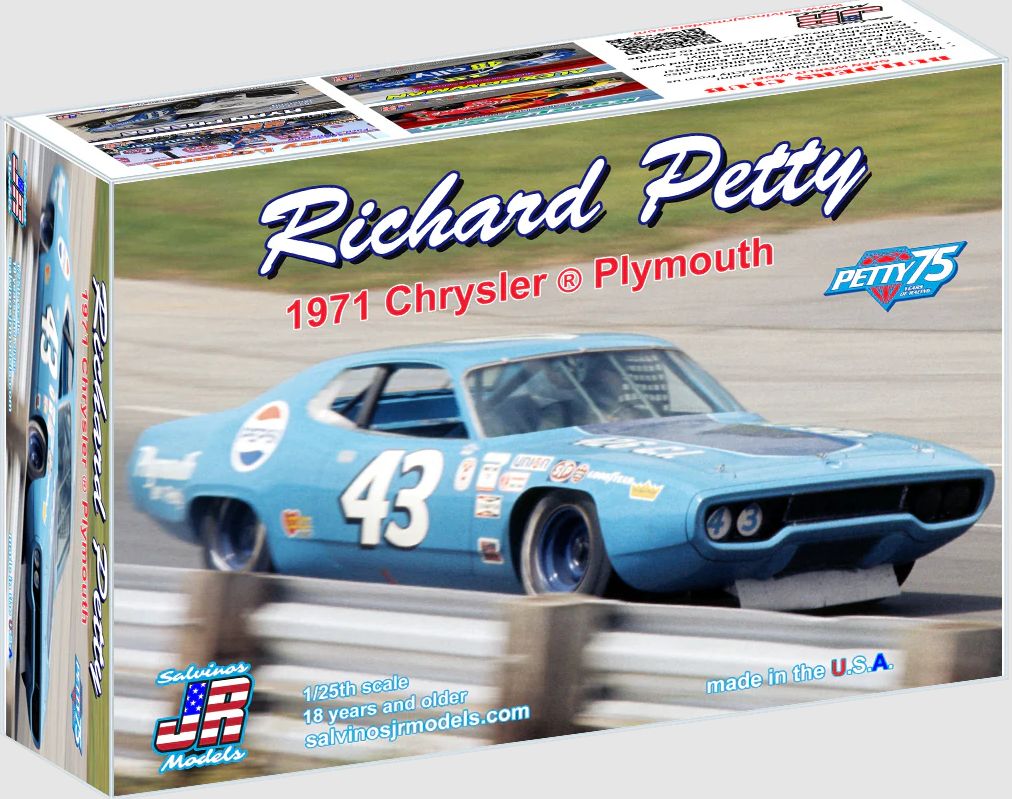 Salvino JR Models 1/25 Richard Petty 1971 Plymouth Pepsi Kit