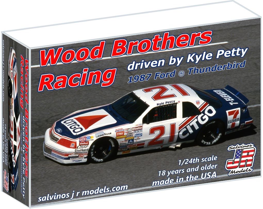 Salvinos JR Models 1/24 Wood Bros 1987 Petty Thunderbird Citgo