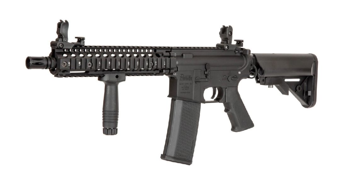 Specna Arms Daniel Defense MK18E19 EDGE ETU Carbine - Black - Click Image to Close