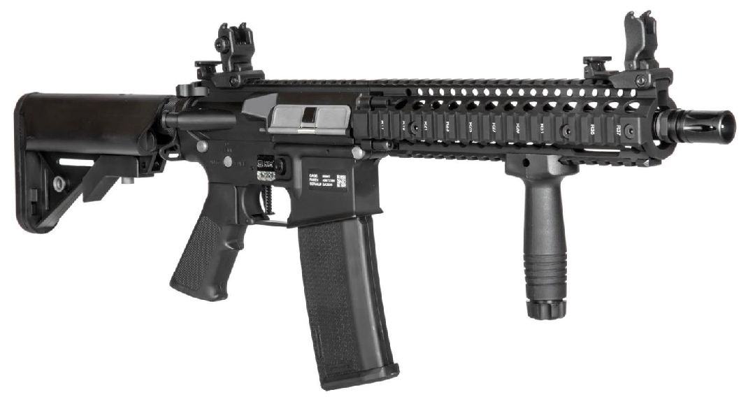 Specna Arms Daniel Defense MK18E19 EDGE 3.0 Carbine - Black - Click Image to Close