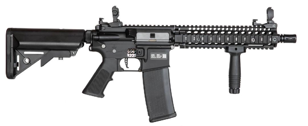 Specna Arms Daniel Defense MK18E19 EDGE 3.0 Carbine - Black - Click Image to Close