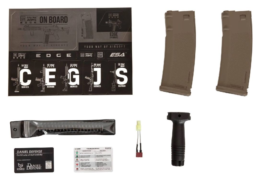 Specna Arms Daniel Defense MK18E19 EDGE 3.0 Carbine - Bronze - Click Image to Close
