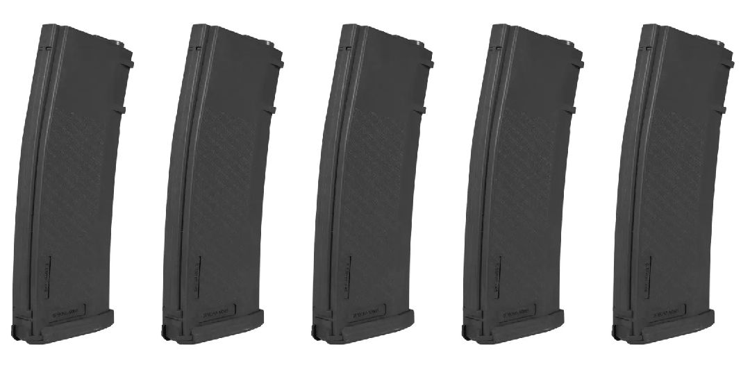 Specna Arms S-Mag Mid-Cap Magazine - Black (5pk)