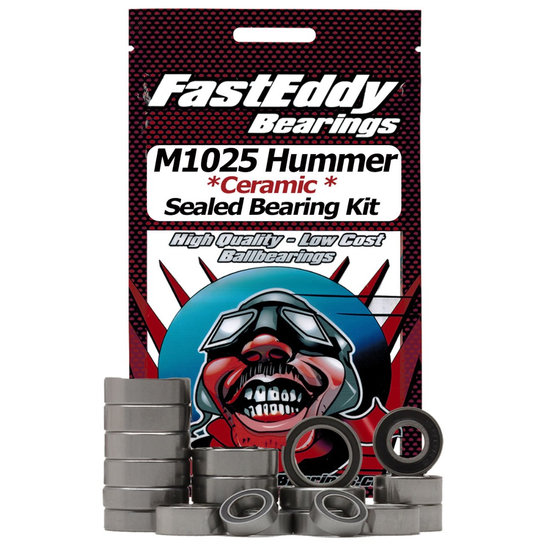 Fast Eddy Tamiya M1025 Hummer Ceramic Rubber Sealed Bearing Kit