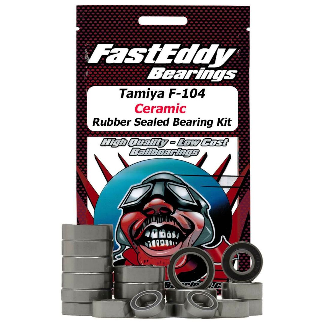 Fast Eddy Tamiya F-104 Pro Ceramic Rubber Sealed Bearing Kit