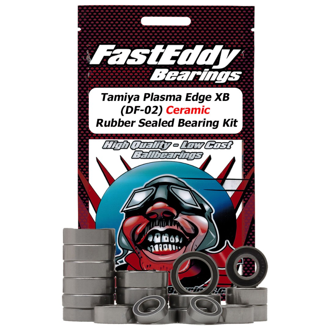 Fast Eddy Tamiya Plasma Edge XB (DF-02) Ceramic Rubber Sealed Bearing Kit