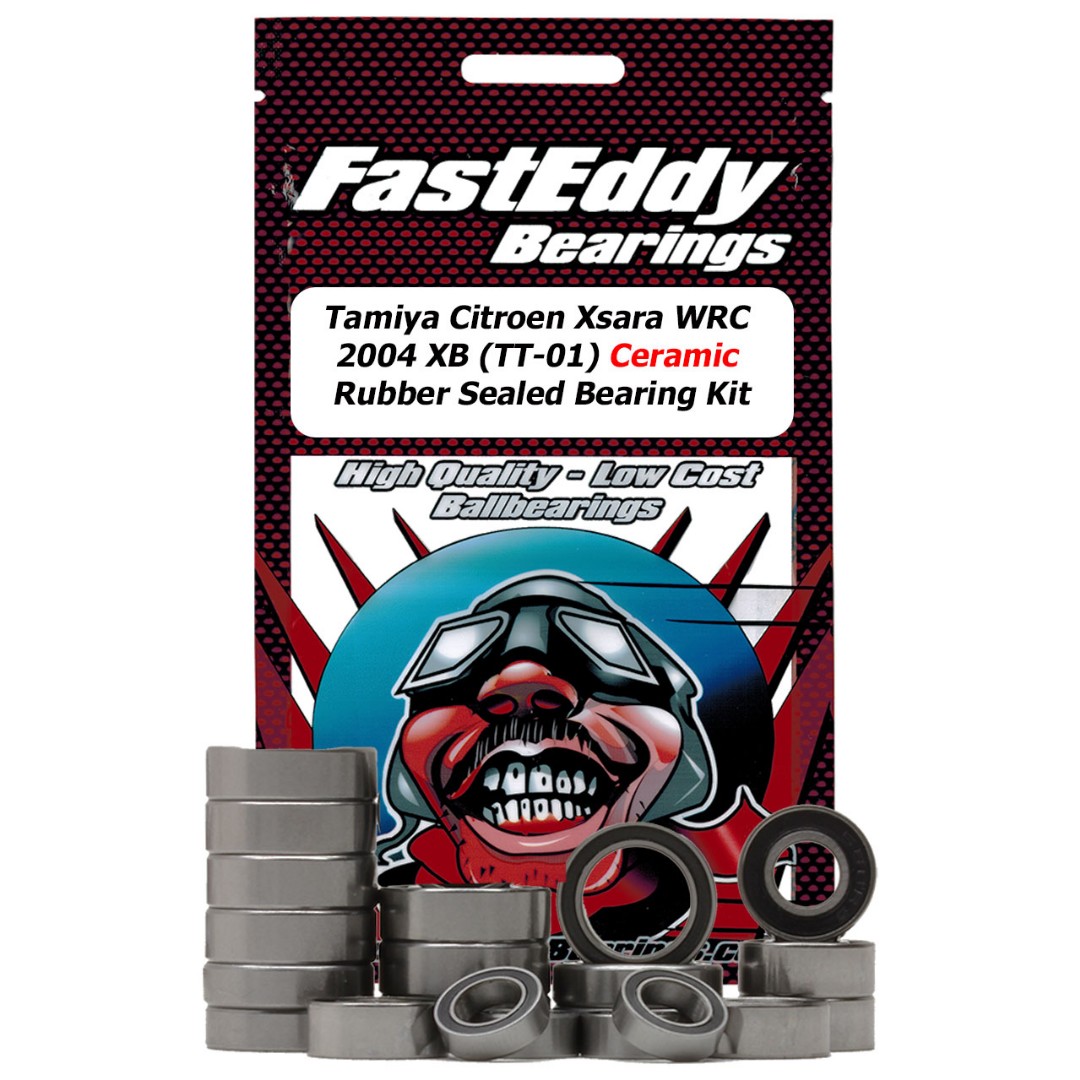 Fast Eddy Tamiya Xsara WRC 2004 XB (TT-01) Ceramic Rubbr Sld Kit - Click Image to Close