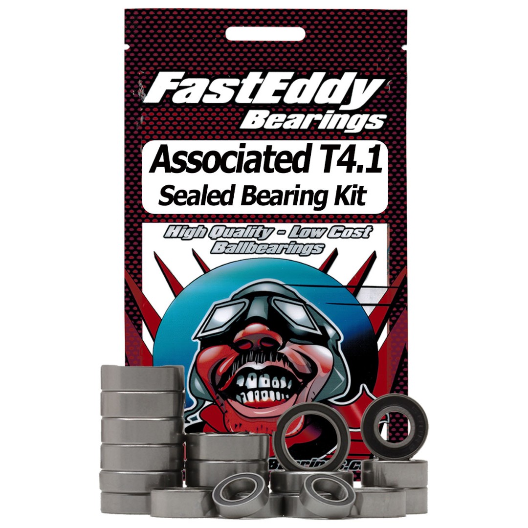 Fast Eddy Team Associated T4.1 RTR Rubber Sealed Bearing Kit - Click Image to Close