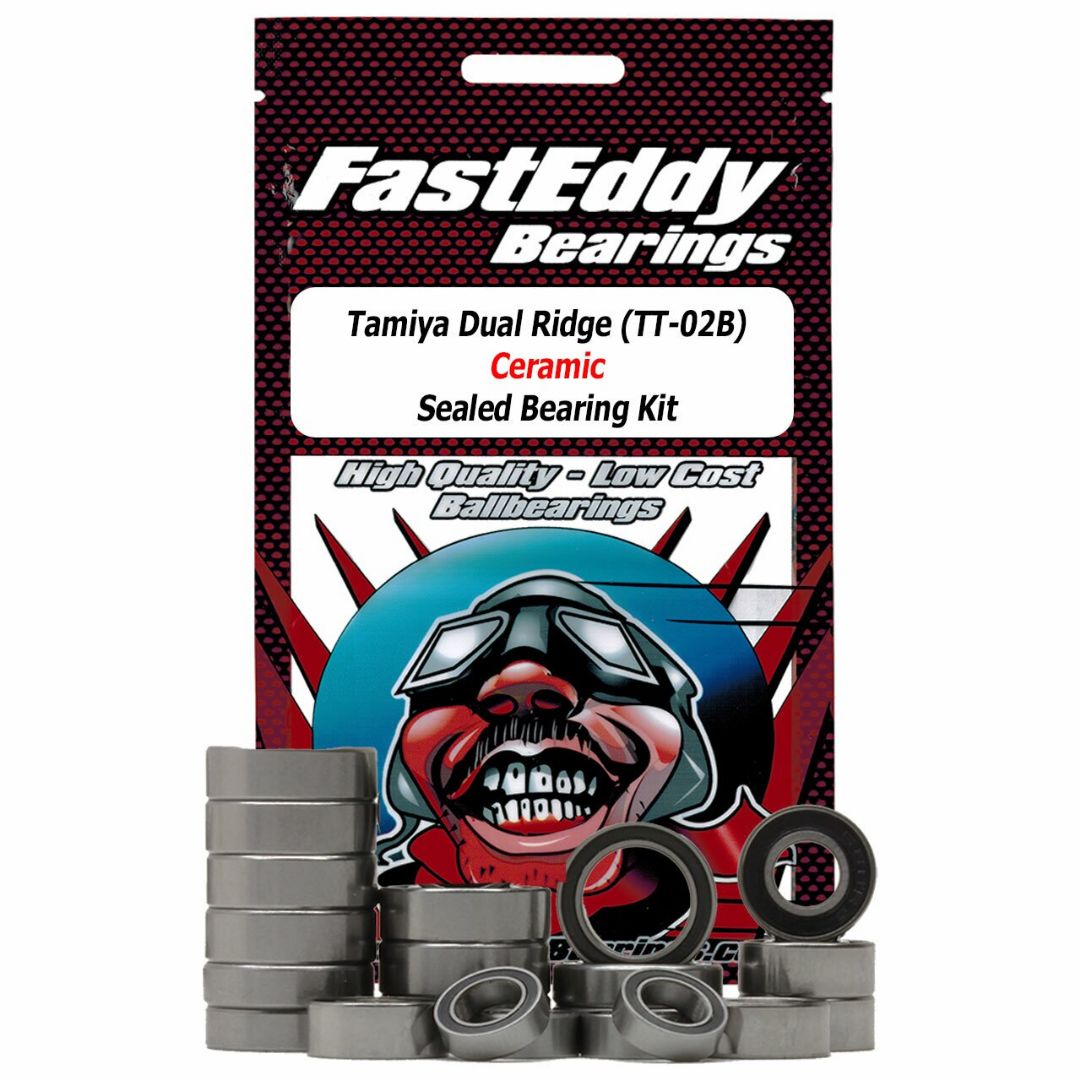 Fast Eddy Tamiya Dual Ridge (TT-02B) Ceramic Sealed Bearing Kit