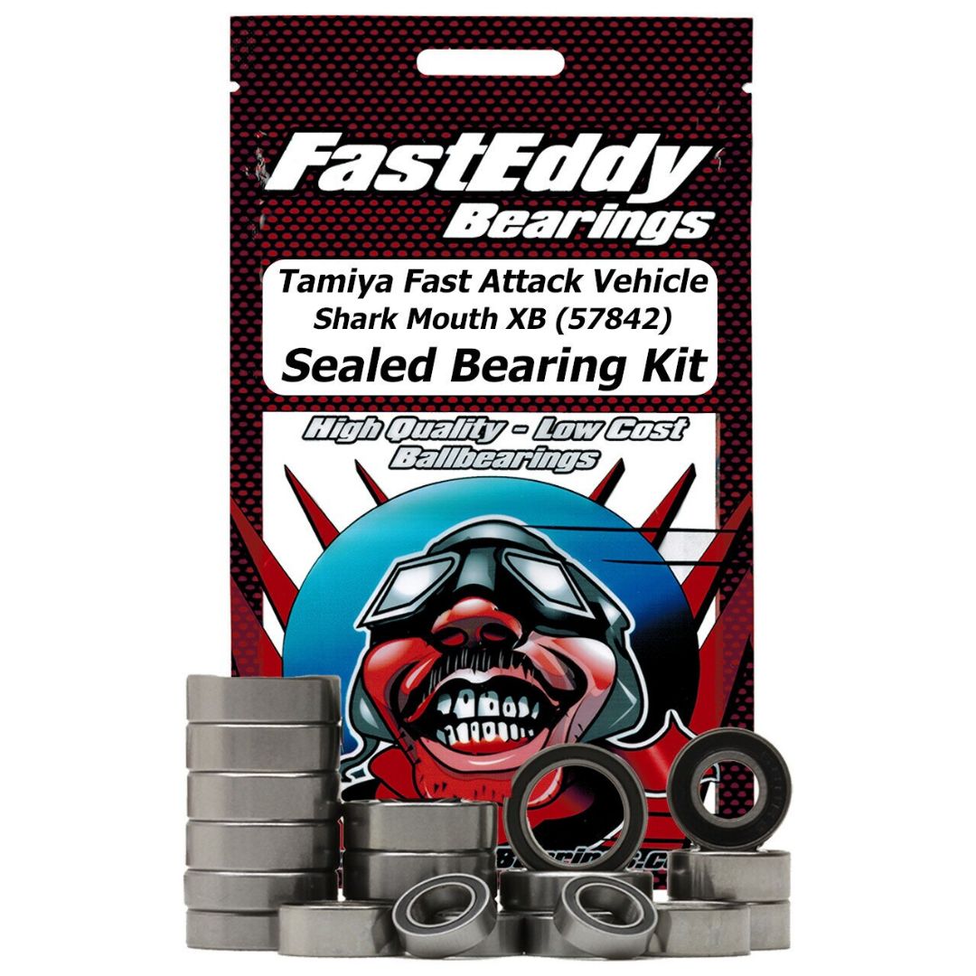 Fast Eddy Tamiya Fast Attack Vehicle Shark Mouth XB (57842) Sealed Bearing Kit