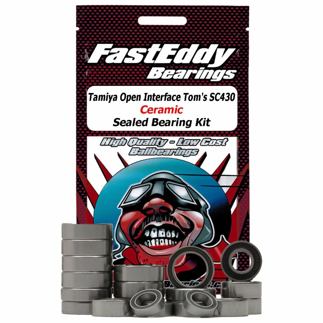 Fast Eddy Tamiya Open Interface Tom's SC430 (TA-05) Ceramic Sealed Bearing Kit