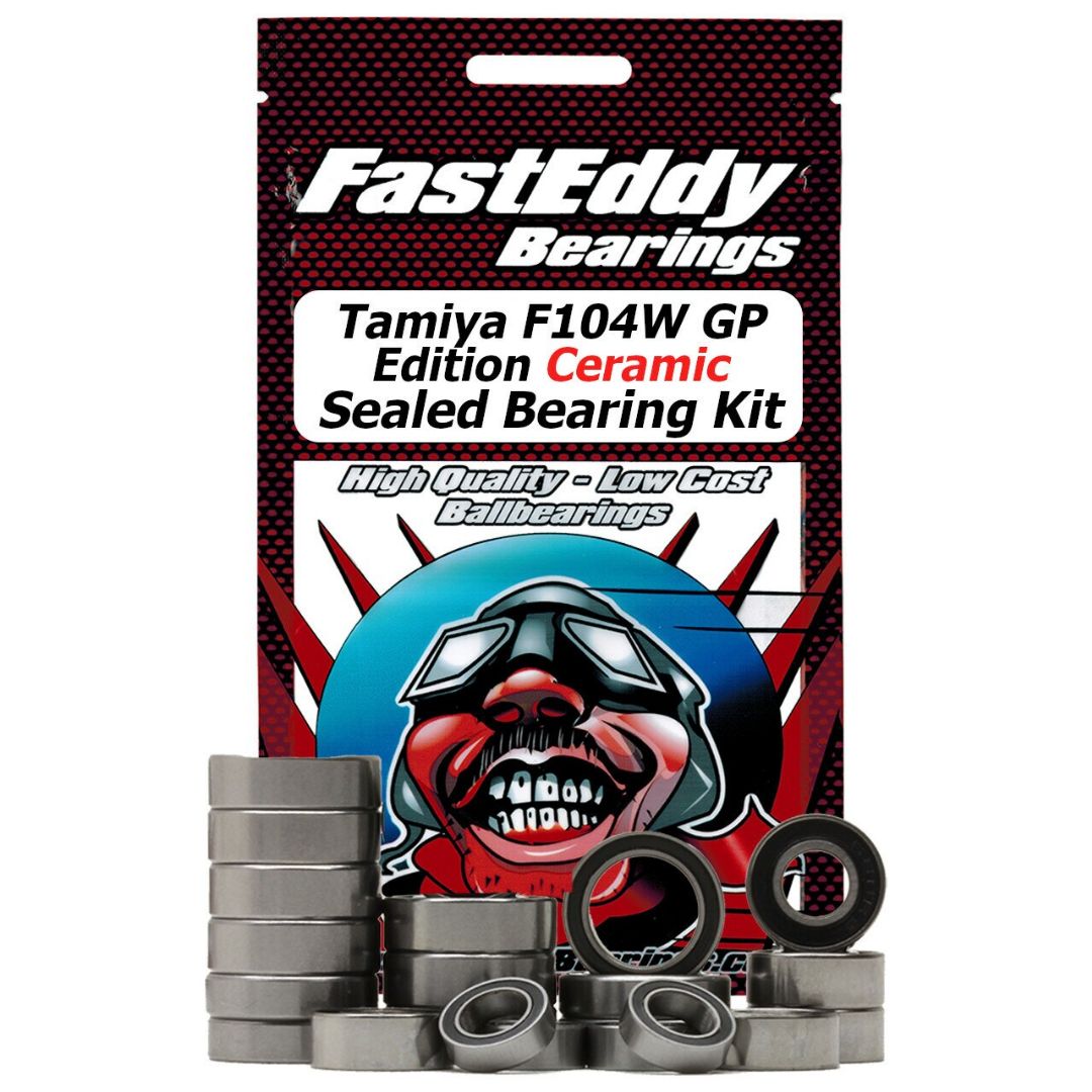 Fast Eddy Tamiya F104W GP Edition Ceramic Sealed Bearing Kit