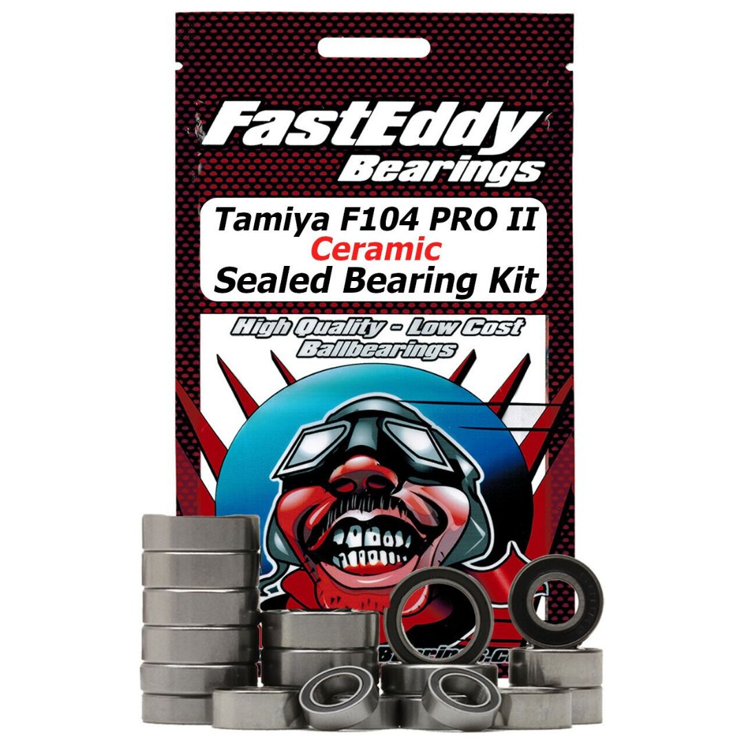 Fast Eddy Tamiya F104 PRO II Ceramic Sealed Bearing Kit