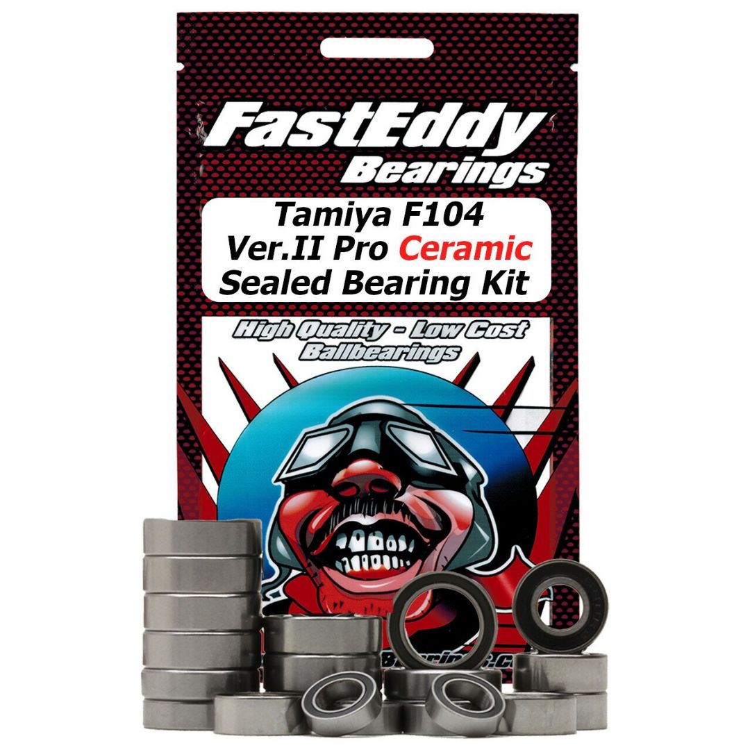 Fast Eddy Tamiya F104 Ver.II Pro Ceramic Sealed Bearing Kit