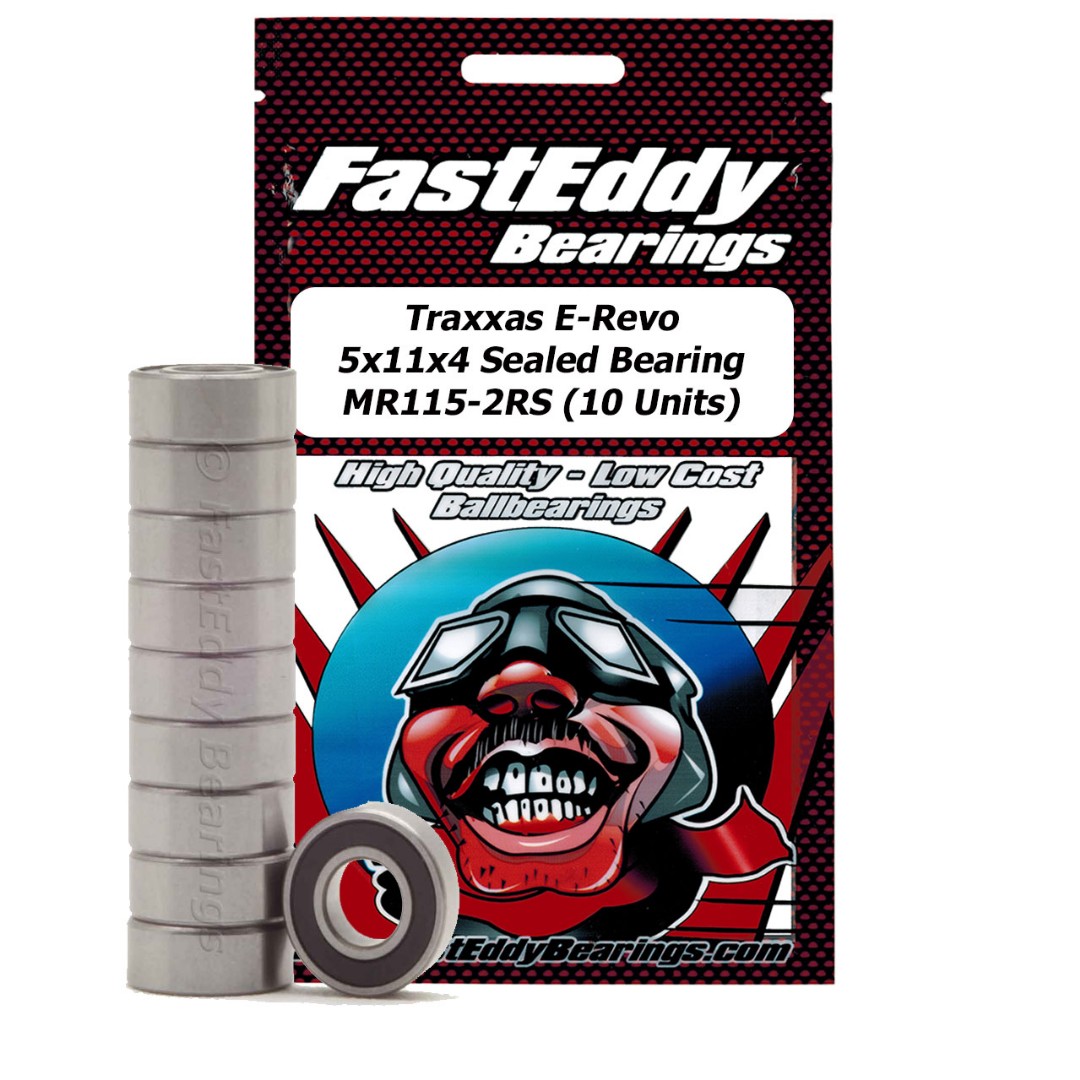 Fast Eddy Traxxas E-Revo 5x11x4 Sealed Bearing MR115-2RS (10 Units)