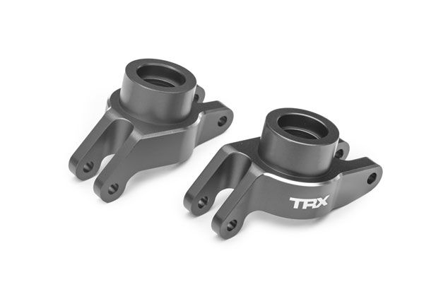 Traxxas Carriers, stub axle, alum, rear, left & right (Gray)