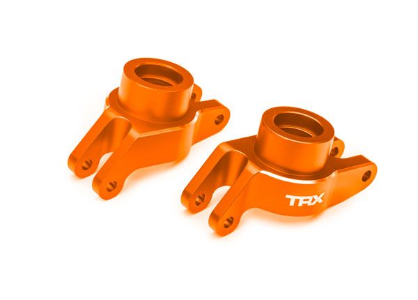 Traxxas Carriers, stub axle, alum, rear, left & right (Orange)