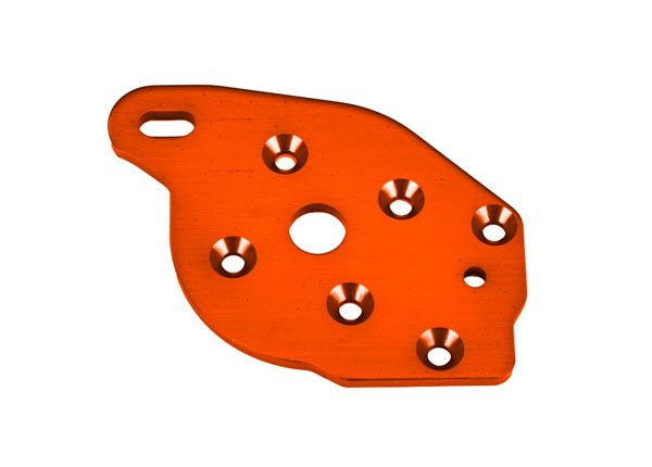 Traxxas Plate, motor, 6061-T6 aluminum (orange-anodized)