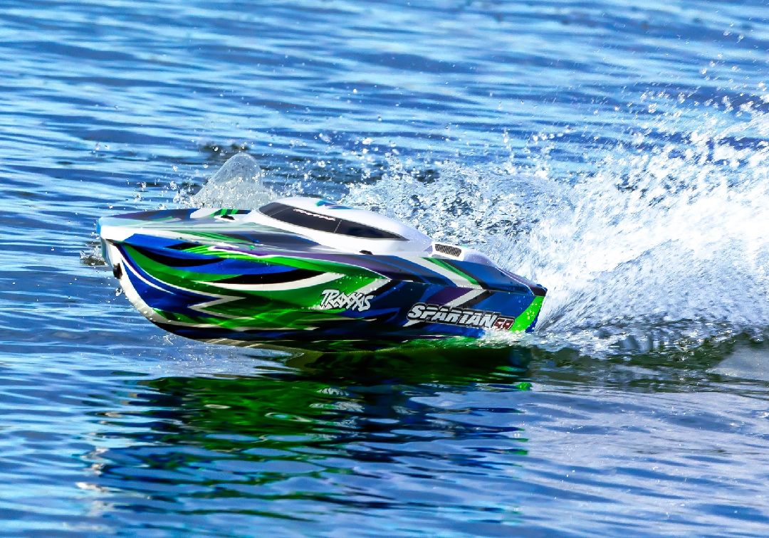 Traxxas Spartan SR 36" Race Boat - Green w/ Trailer