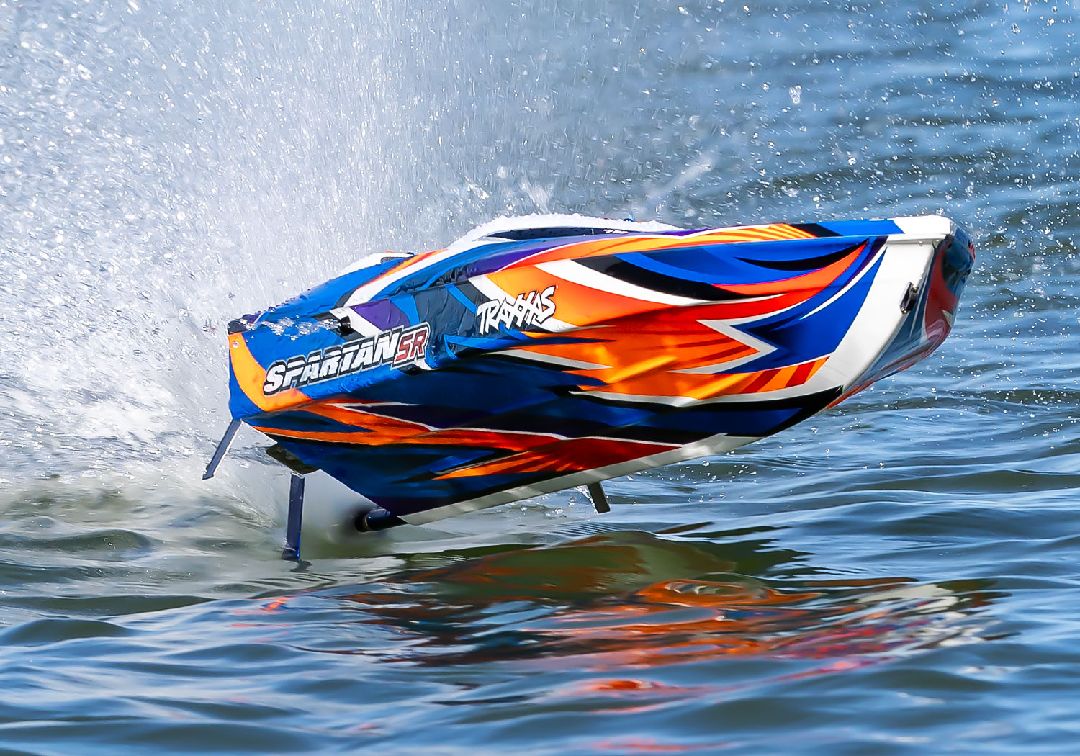 Traxxas Spartan SR 36" Race Boat - Orange w/ Trailer