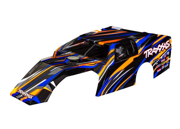 Traxxas Body, Slash Mudboss, blue (painted, decals applied) - Click Image to Close