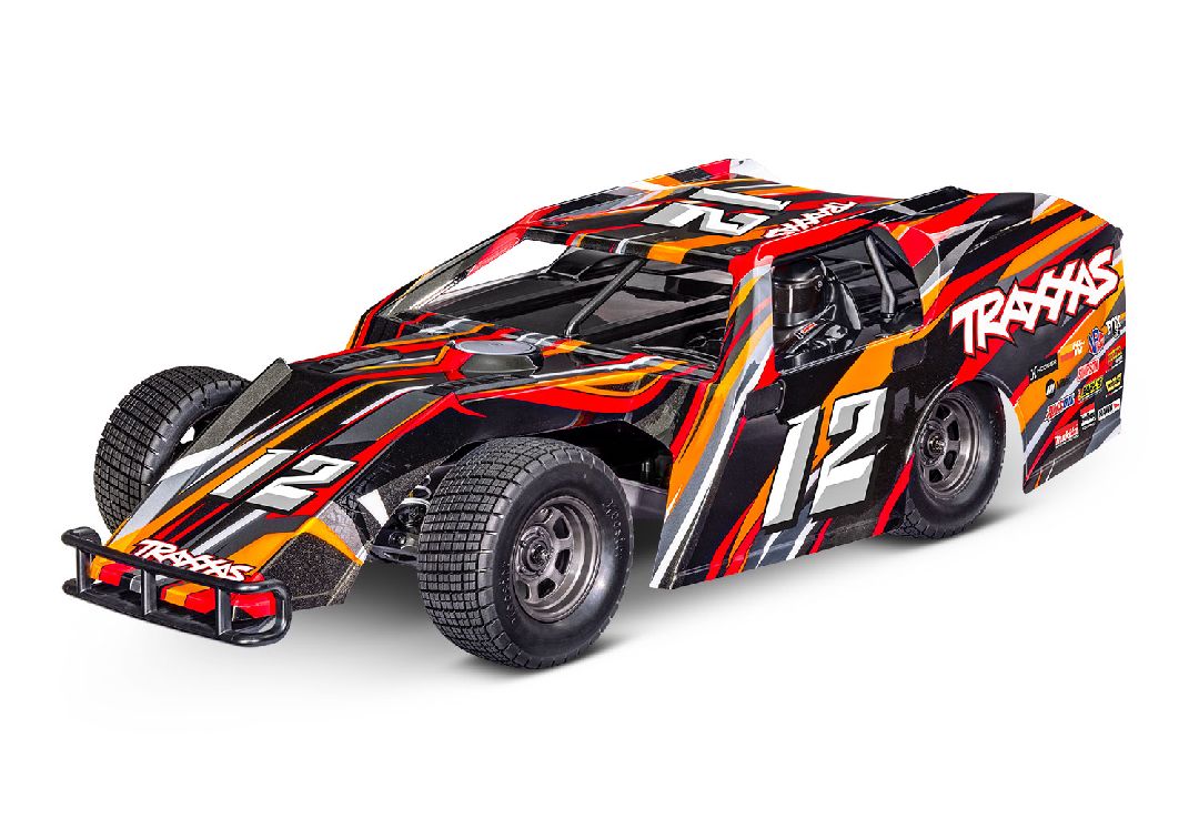 Traxxas 1/10 MudBoss BL-2S with Clipless Body - Orange - Click Image to Close