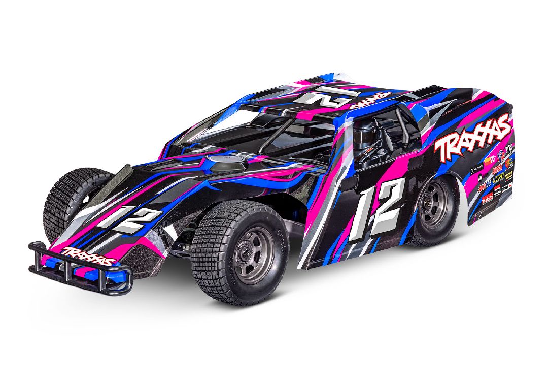 Traxxas 1/10 MudBoss BL-2S with Clipless Body - Pink - Click Image to Close