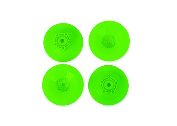 Traxxas Wheel discs (green) (4) - Click Image to Close