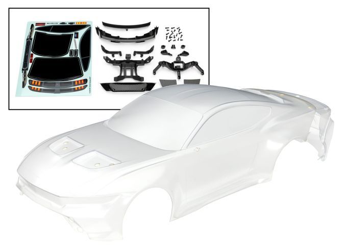 Traxxas Body Mustang, Clear