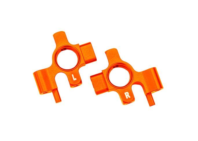 Traxxas Steering Blocks L&R Aluminum Orange