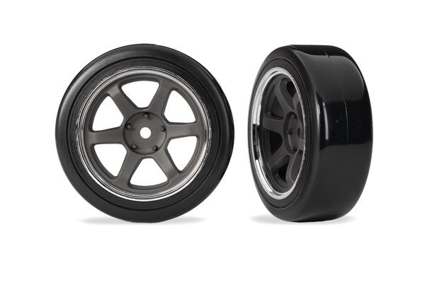 Traxxas T&W Six Spk Wheel Drift Tire Fr