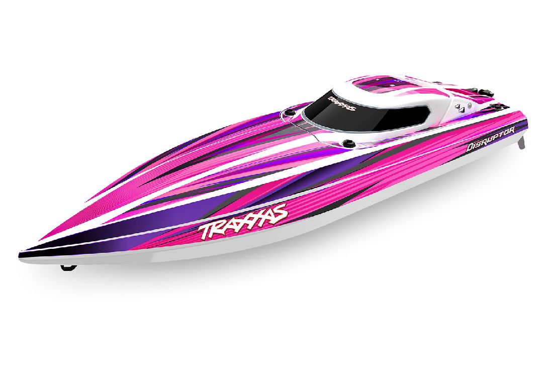 Traxxas Disruptor High-Performance Boat, 4S VXL - Pink - Click Image to Close