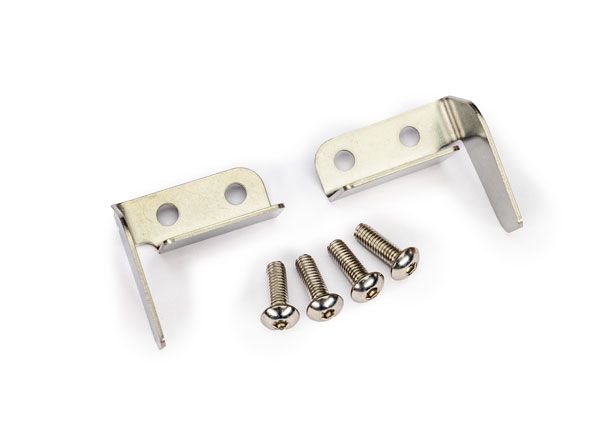 Traxxas Trim tab & turn fin (left & right)/ 4x12mm BCS (stainless) (4)