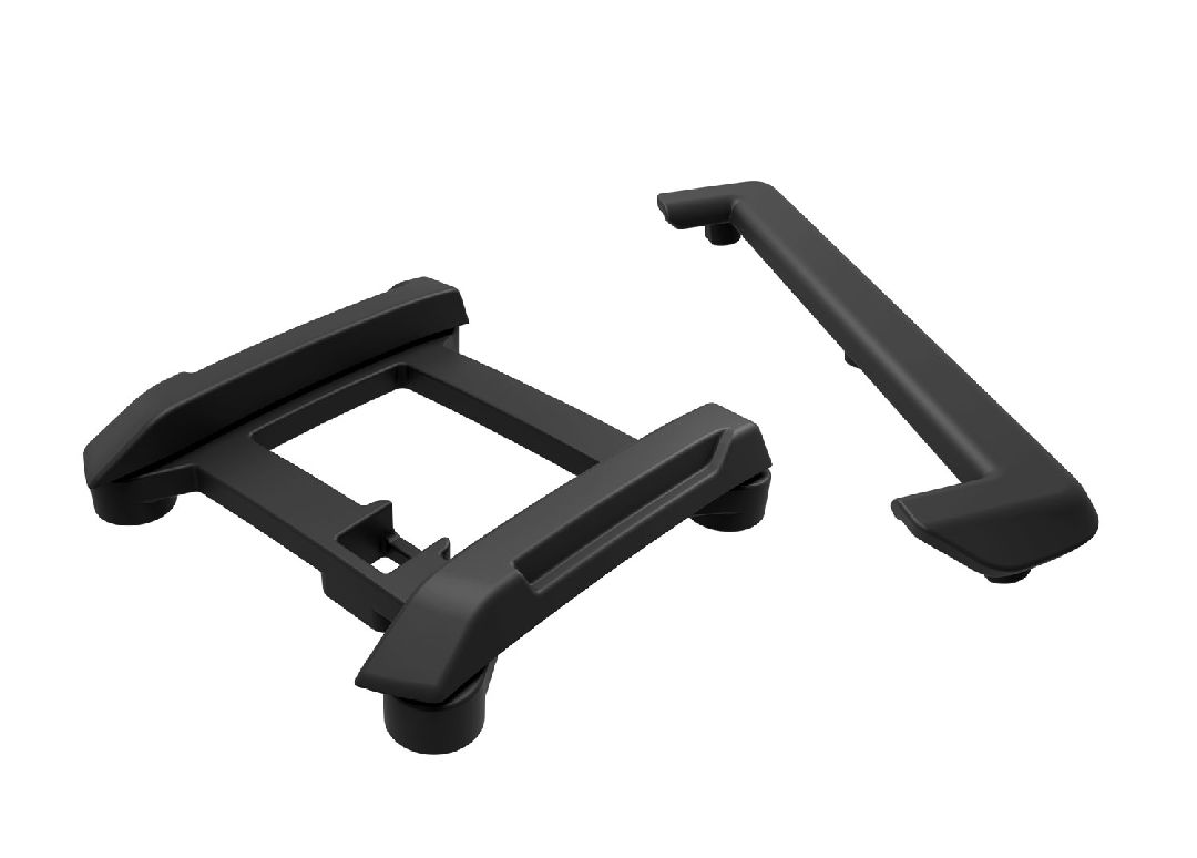 Traxxas Skid plate (roof)/ tailgate protector (black)/ mounts (2)/ 3x8mm BCS (7) (fits #10711 body)