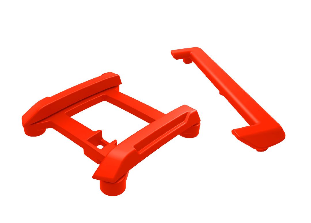 Traxxas Skid plate (roof)(red)(for #10711 body) - Click Image to Close