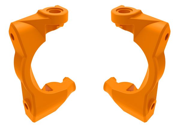 Traxxas Caster blocks (c-hubs), left & right (orange)